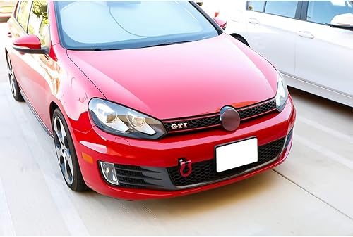 Miniatura 7 de Xotic Tech Sports Track Racing Style CNC - Anillo de gancho de remolque de aluminio compatible con Jetta MK6 2011-2018 6th (rojo)