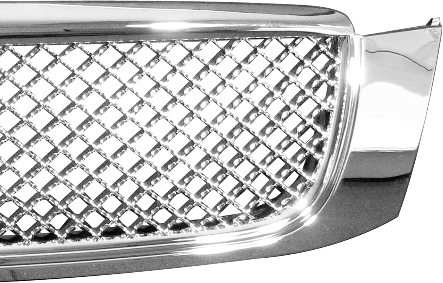 Armordillo USA 8720714 Mesh Style Front Hood Bumper Grille - Chrome Fits 2000-2005 Cadillac Deville