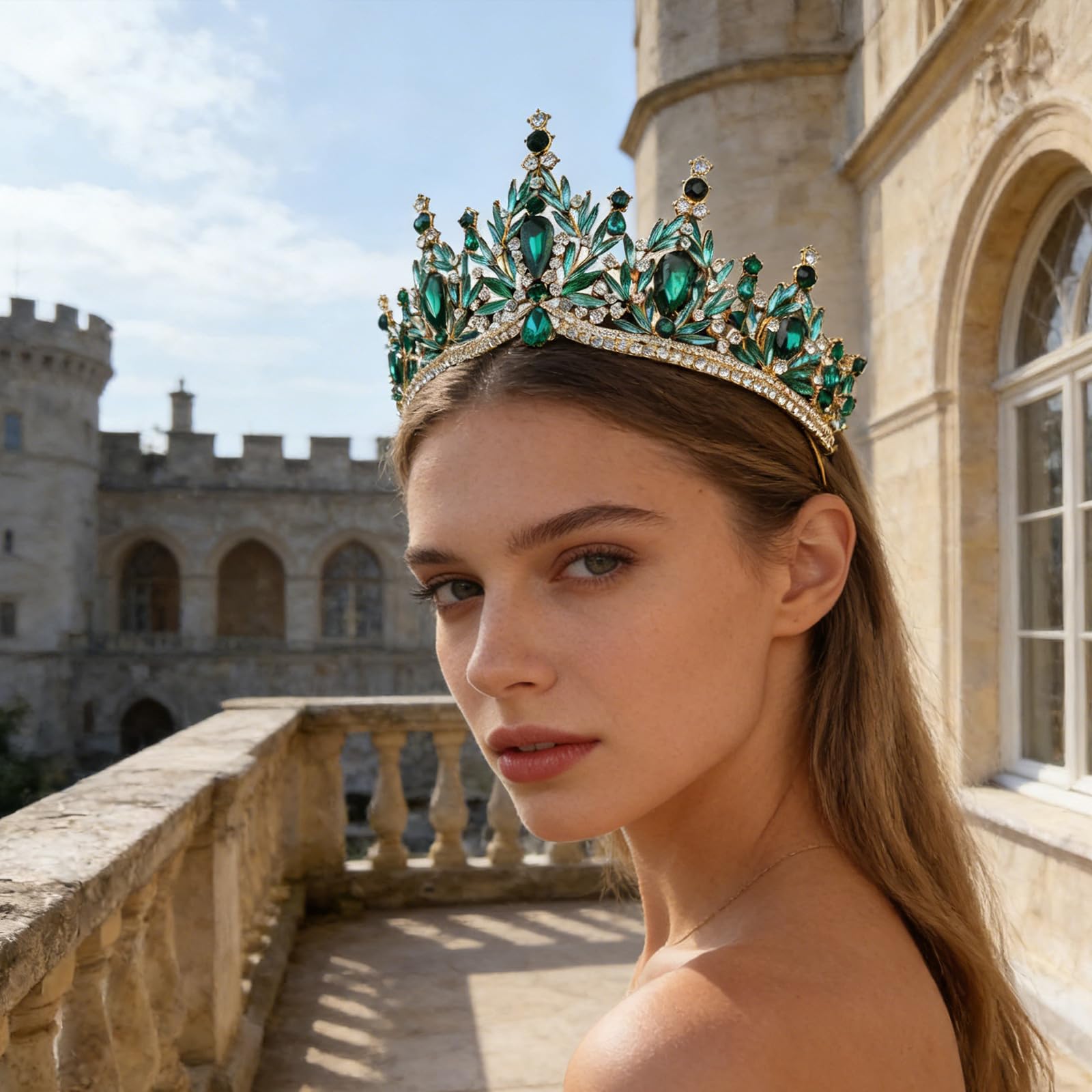 Elegantes tiaras de cristales portátiles para novia, coronas de princesa plateadas, accesorio para el pelo para bodas y concursos artísticos