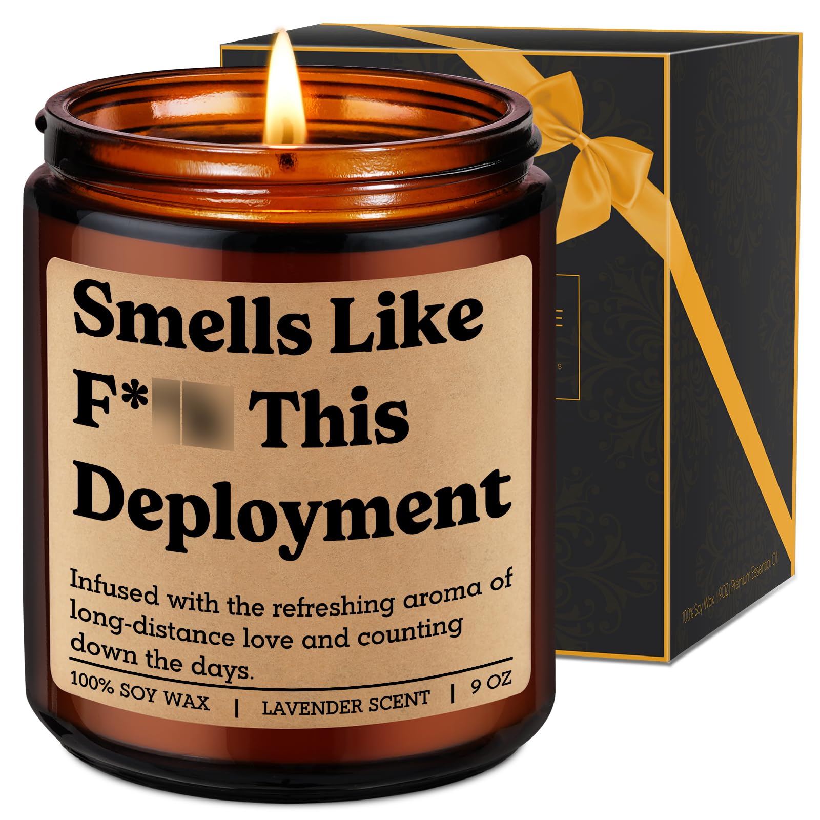 Fairy's Gift Candle, Deployment Gifts, Military Deployment Gifts, Long Distance Relationship Ideas, Mothers Day Funny Presents for Deployed Military Soldier, Army Wife, Navy Girlfriend, Spouse Mom BF