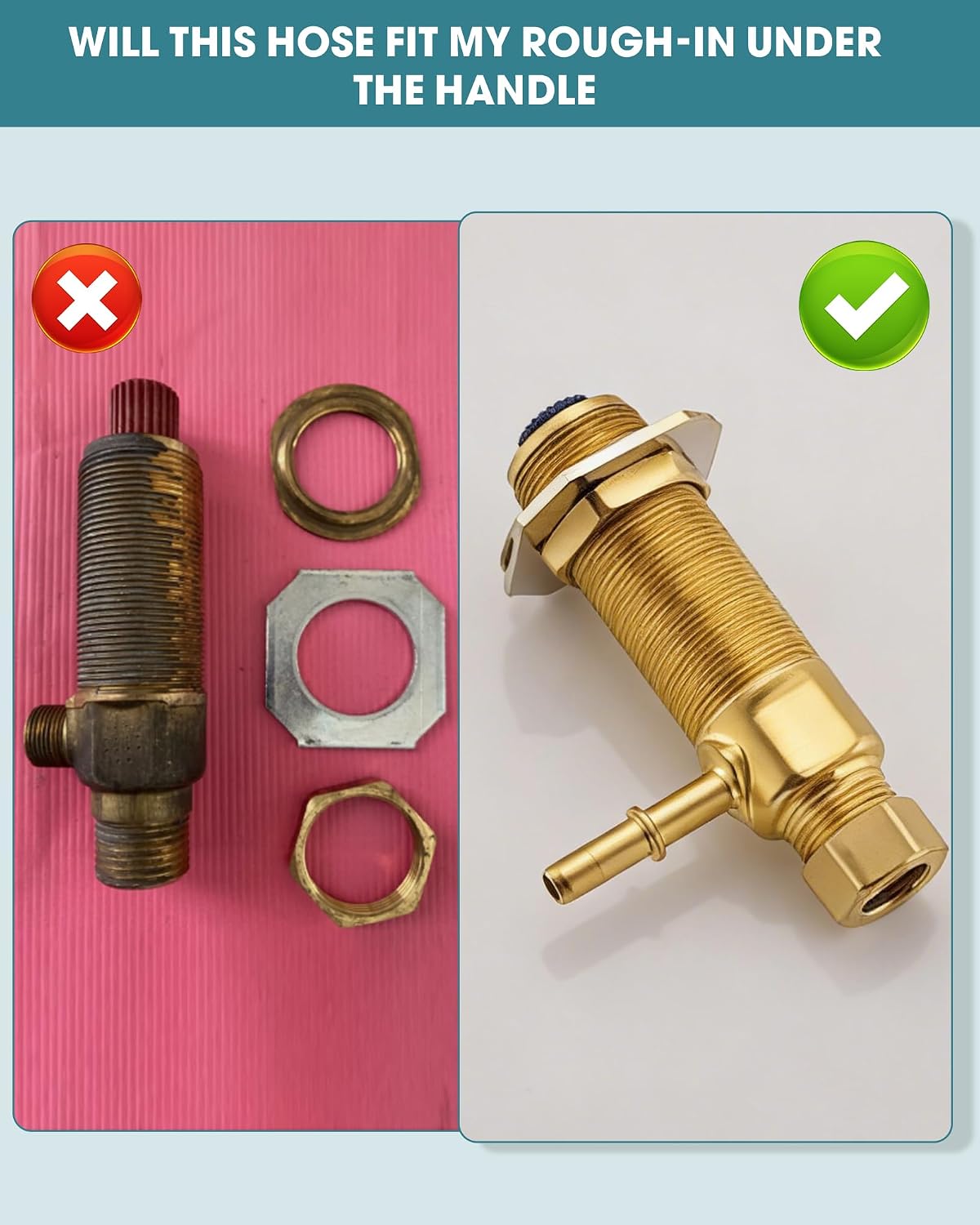 Widespread Bathroom Sink Faucet Hose Compatible with Moen Hose with Duralock Connections, 114299