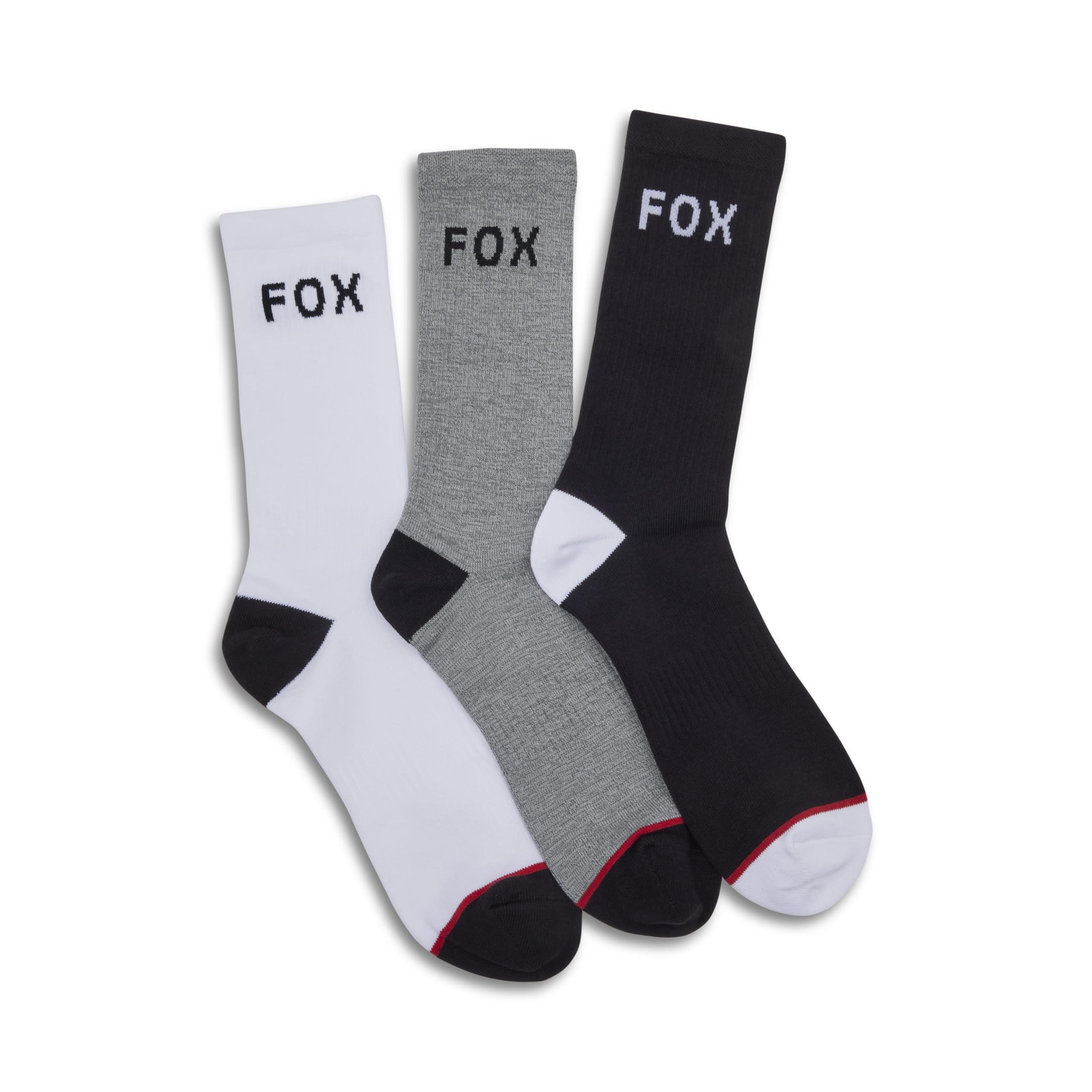 Fox Racing Unisex Fox Crew Sock - 3 Pack