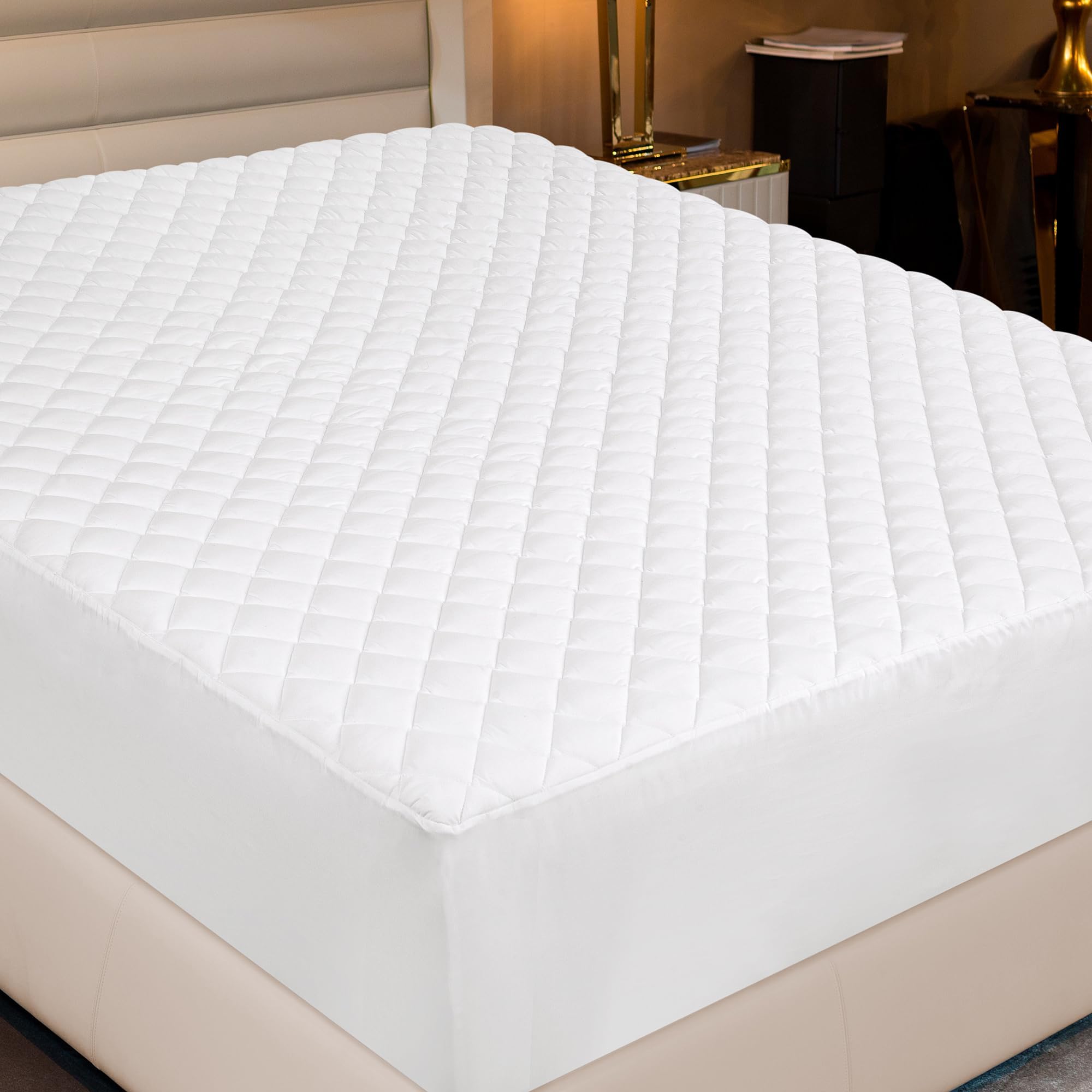 Mattress Pad King Size with Deep Pocket Microplush Mattress