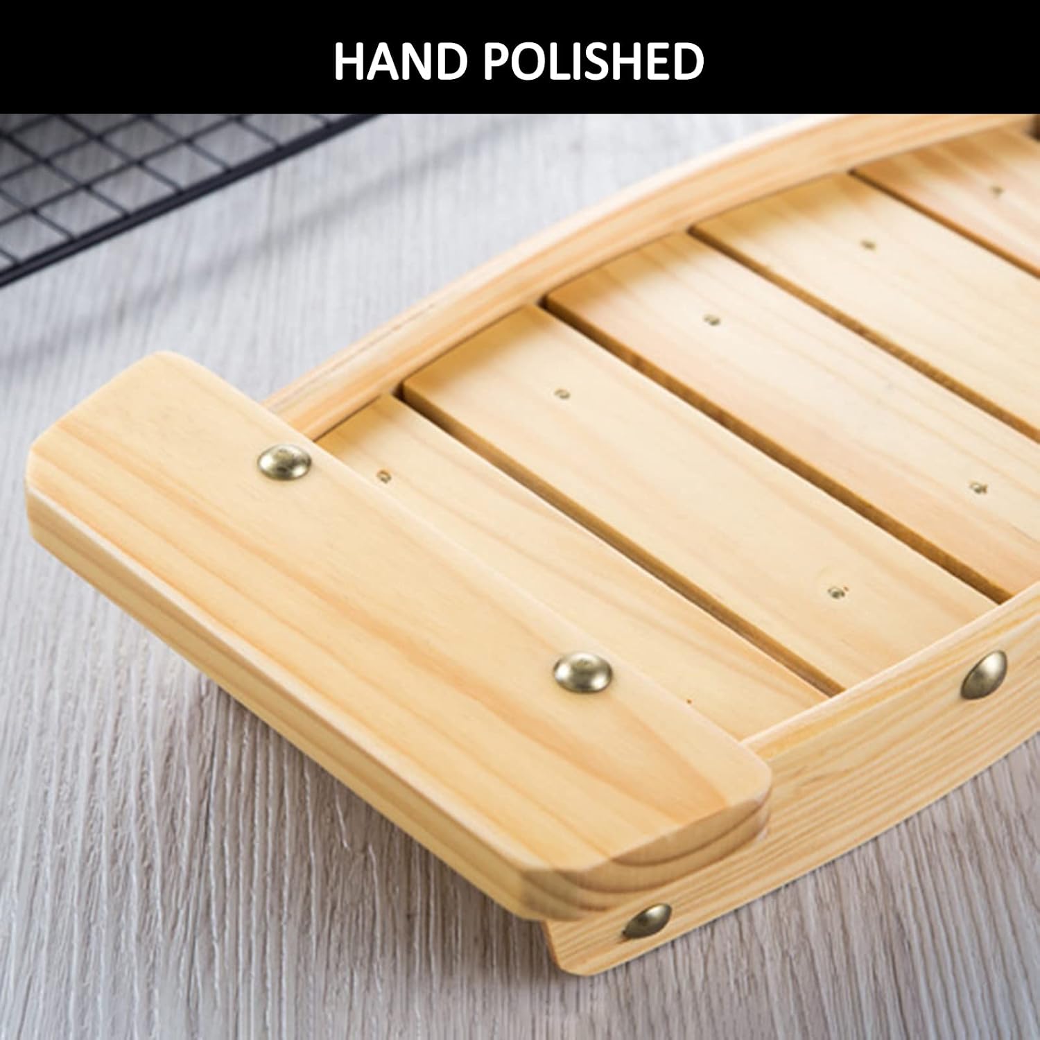 AIZYR Japanese-Style Wooden Sushi Boat Tray - Sushi Sashimi Plate Platter Sushi Tableware Decoration Ornament for Restaurant or Catering Service,37cm