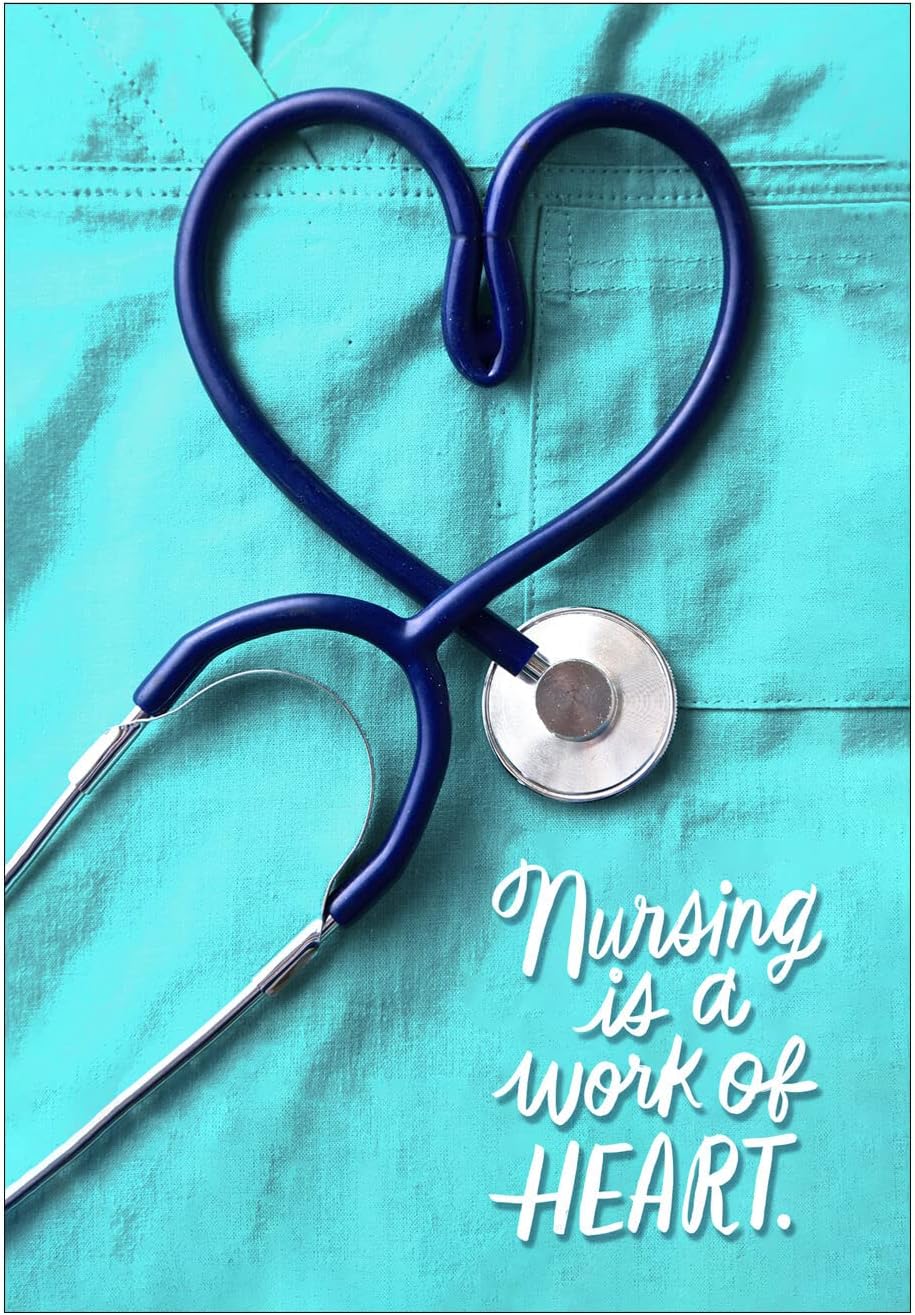 Hallmark Business (25 Pack) Nurse Appreciation Cards (Stethoscope Heart) for Nurses, Healthcare, Hospitals, Clinics, Schools, Medical Staff, Nursing Homes, Caregivers, Hospice Care