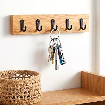 6 PCS Titanium Key Rings, 20mm/25mm Heavy Duty Side Push Keyring
