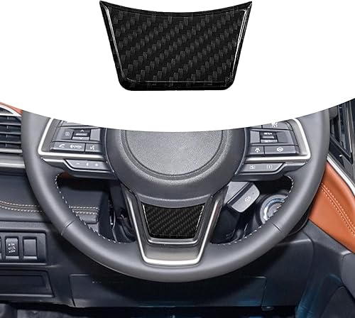 Compatible con la cubierta del panel de la barbilla del volante, marco de protección de fibra de carbono, accesorios interiores decoración para