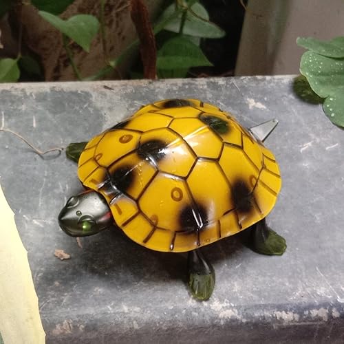 Miniatura 5 de Gosyfeti Juguete de tortuga a control remoto para niños, juguete eléctrico realista de tortuga RC, para mascotas, broma de broma, divertido regalo