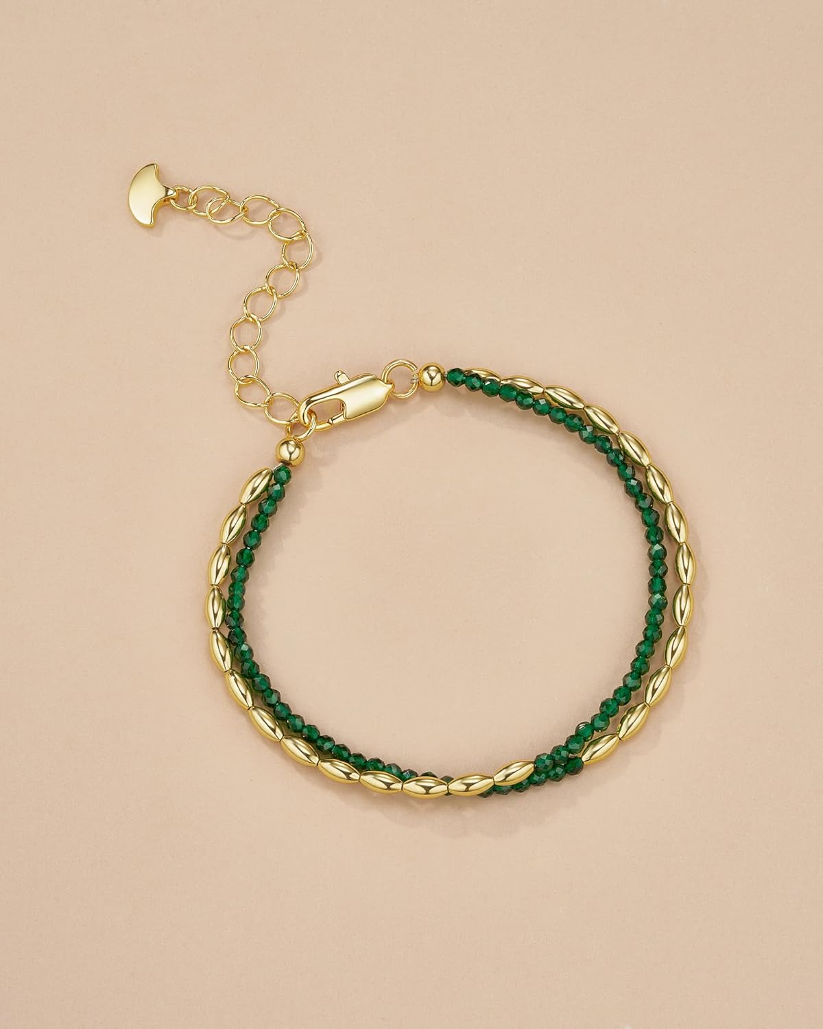 Gold Colorful CZ Gemstone Floral Statement FULLY ADJUSTABLE Dangle Charms Tennis Bracelet for Women by SNGIA, Stackable Handmade Trendy Multicolor Flower Crystal Jewelry Gifts, Beachy Summer Beaded Healing Protection Vacation Fashion Bracelet Accessories, Vintage Link Bohemian Nickle Free Station Bangle. - Image 3