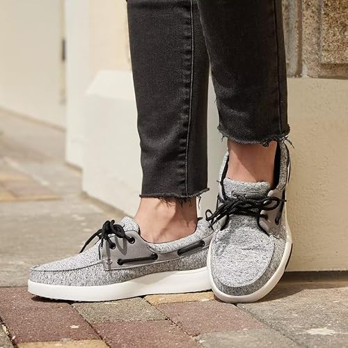 Miniatura 6 de OrthoComfoot Zapatos ortopédicos con cordones para mujer, cómodos zapatos de soporte de arco para fascitis plantar, mocasines ultraligeros para