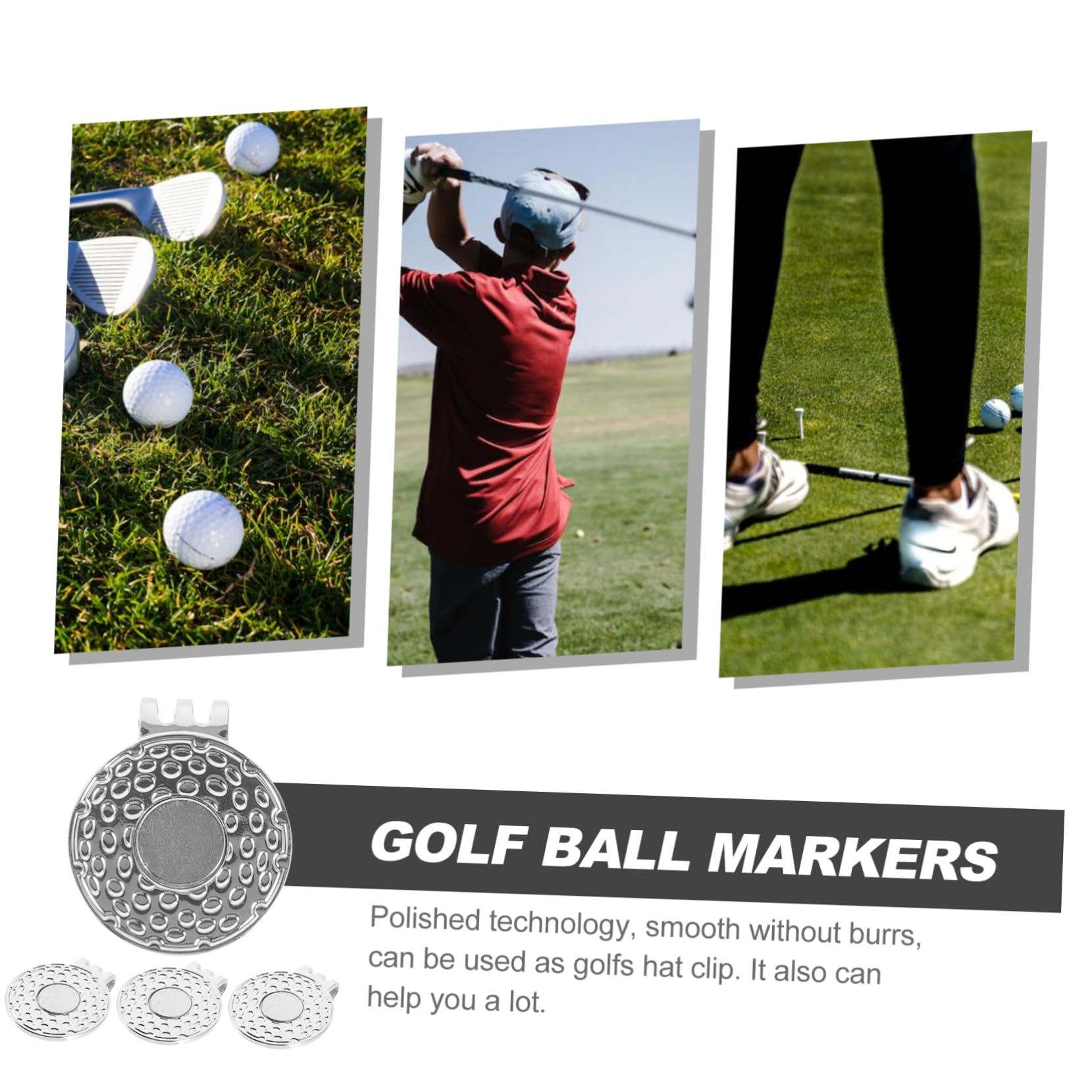 ibasenice Golfs Marker Hut Clips Hochwertige Golfschläger Accessoires Mit Doppel Loch Design Für Golfspieler Langlebig Und Einfach Zu Verwenden