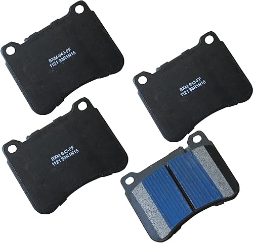 Vista 299 de Bendix Premium SBM8 - Pastillas de freno semimetálicas Premium para modelos seleccionados Buick Special, Camaro, Corvette, Phaeton, Olds F85, Vista