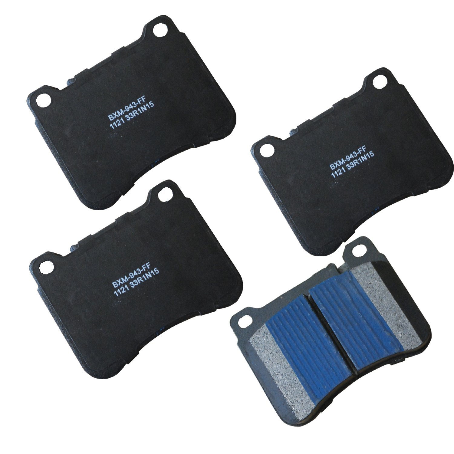 Bendix Premium SBM1121 Semi-Metallic Brake Pads for Mercedes-Benz C230 2007-2003, C240 2004-2002, C320 2005-2002, CLK280 2009-2007, CLK350 2009-2006, SLK200 2011-2003, SLK300 2011, SLK350 2011-2006