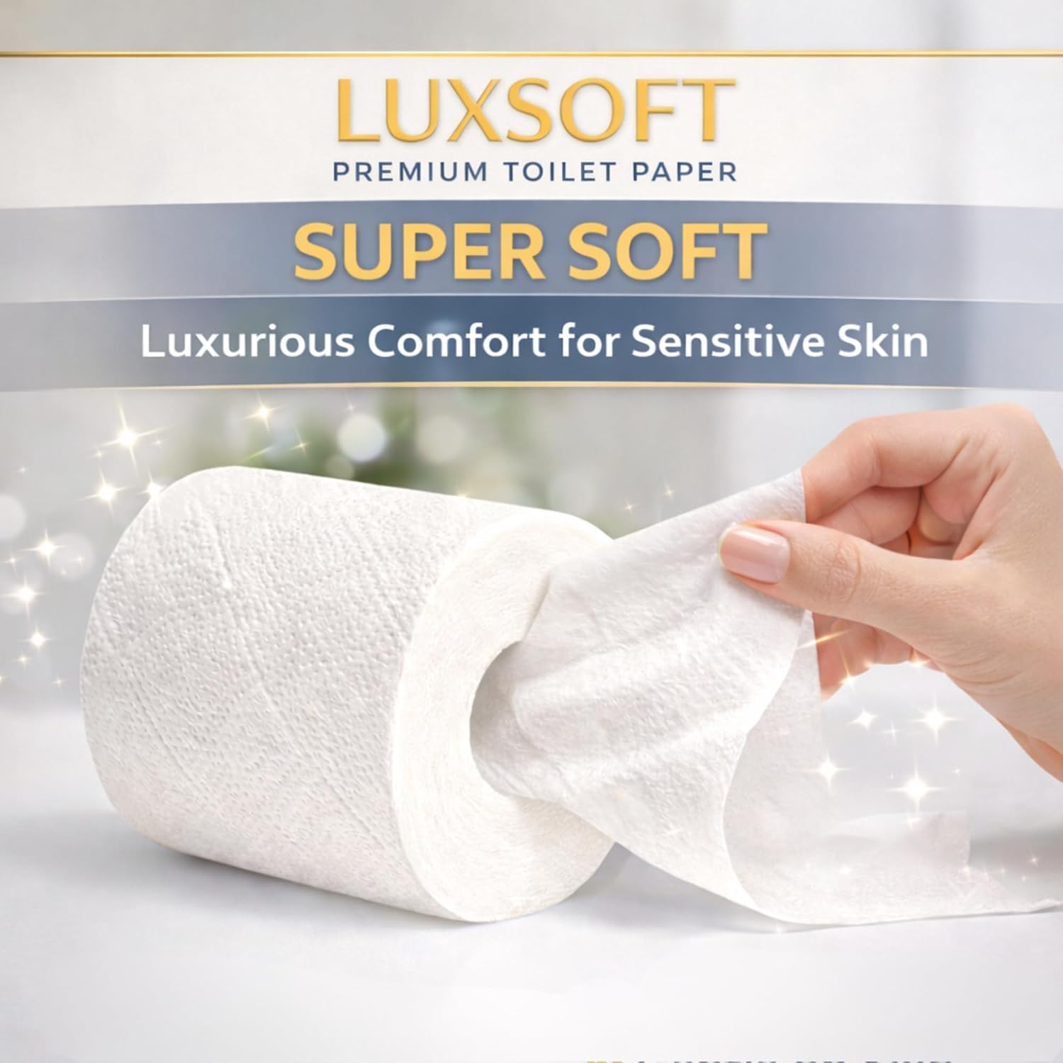 COMMODORE LUXSOFT Deluxe RV Toilet Paper (6 Rolls) - 3 Ply Premium Soft Quick Dissolving Septic Safe Marine 300 Sheets/Roll Boat Camper Bath Tissue Luxury Absorbent Comfort White | Quick Dissolving