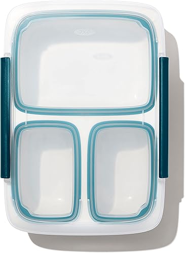 Miniatura 8 de OXO Good Grips Prep & Go - Contenedor dividido a prueba de derrames de 4.1 tazas