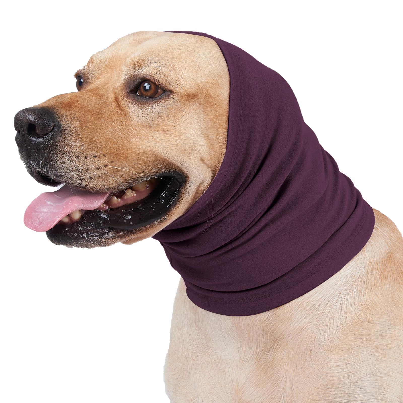 No Flap Ear Wrap for Dogs, Calming Dog Ear Cover &amp; Noise Protection Hoodie