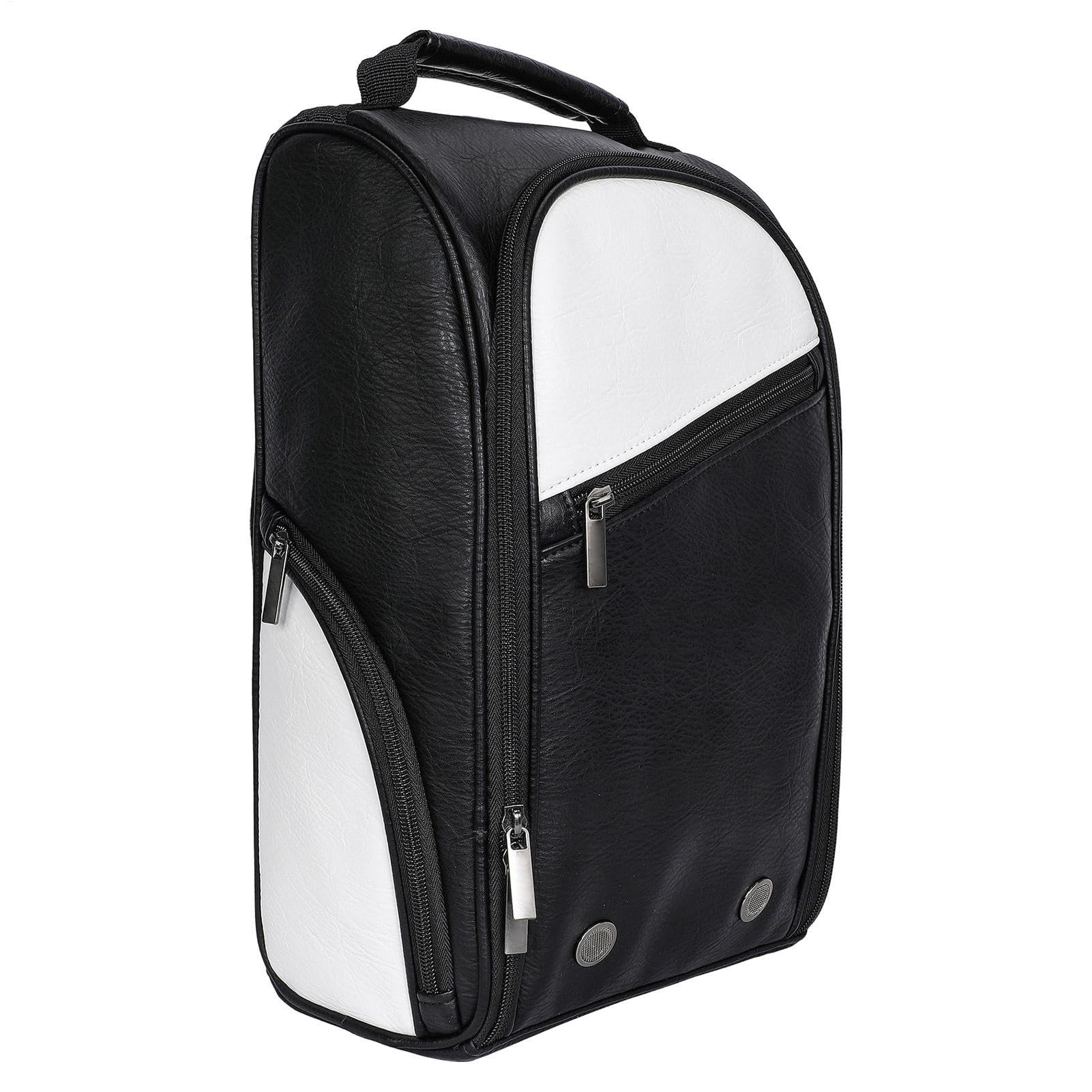 Tragbare Fußball-Schuhtasche, Reise-Schuh-Organizer, PU-Sneaker | Aufbewahrungstasche, Multi-Pocket-Sportschuh-Tragetasche für Erwachsene, Reisen, Fitnessstudio, Golf, Sport, 42 x 27 x 14 cm,