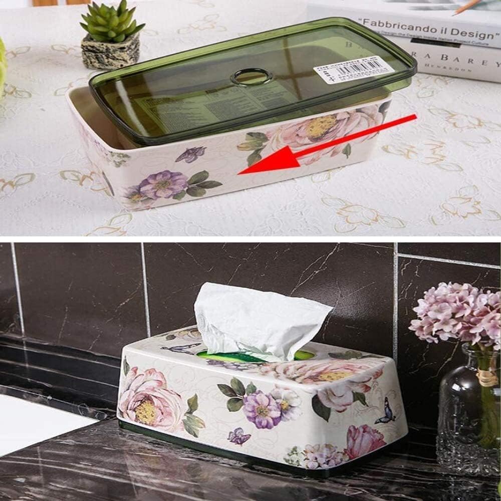 Tissue Box Cover Holder Bathroom Accessories Decor European Handicrafts Melamine Tissue Box Cover