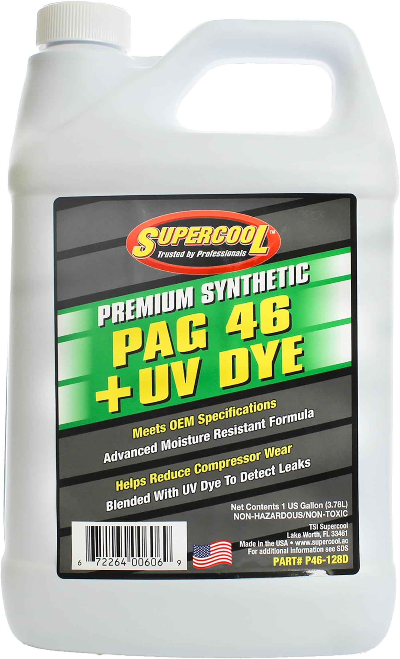 P46-128D PAG Oil 46 Viscosity with UV Dye Gallon 1-Pack
