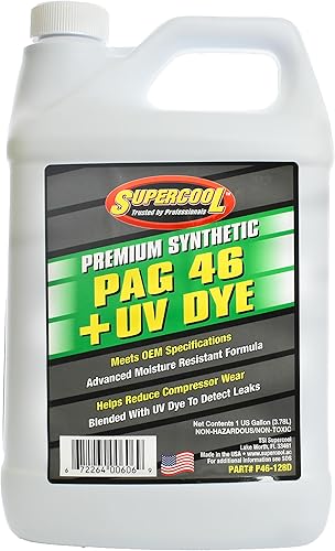 TSI Supercool P46-128D PAG Oil 46 Viscosity with UV Dye Gallon 1-Pack