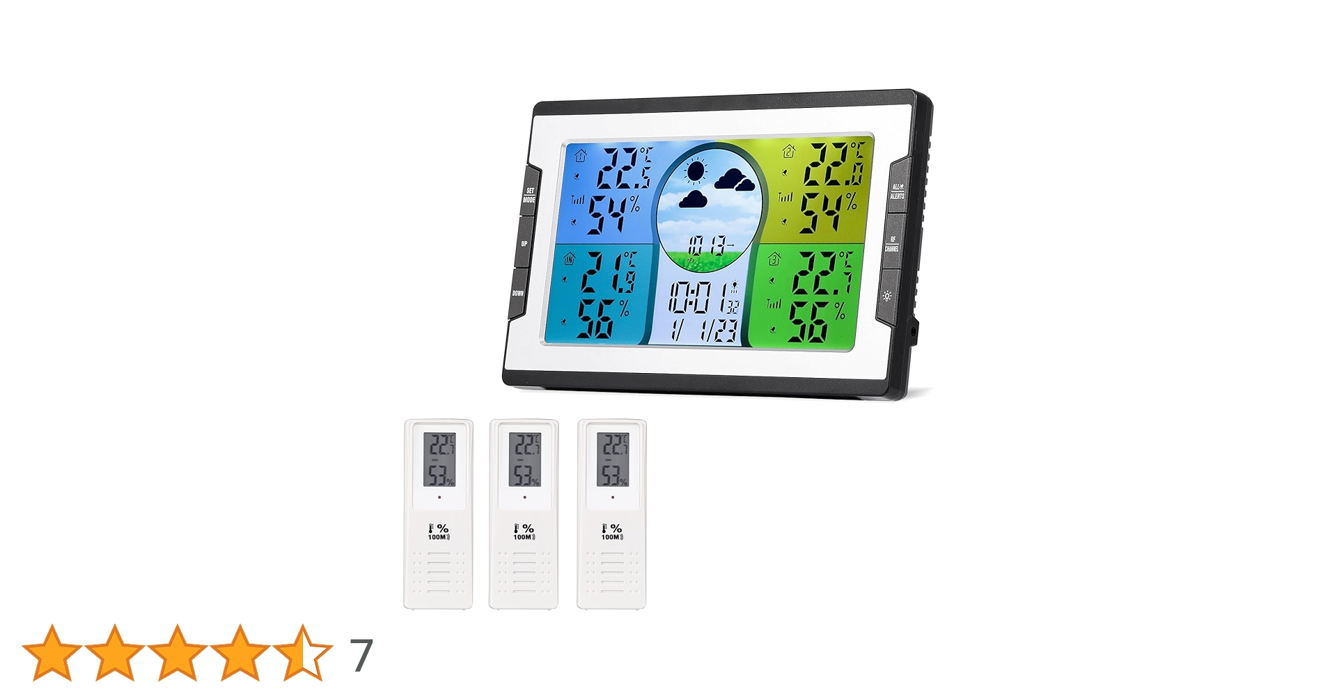 Amazon.co.jp: Moongiantgo ウェザーステーション コードレス温