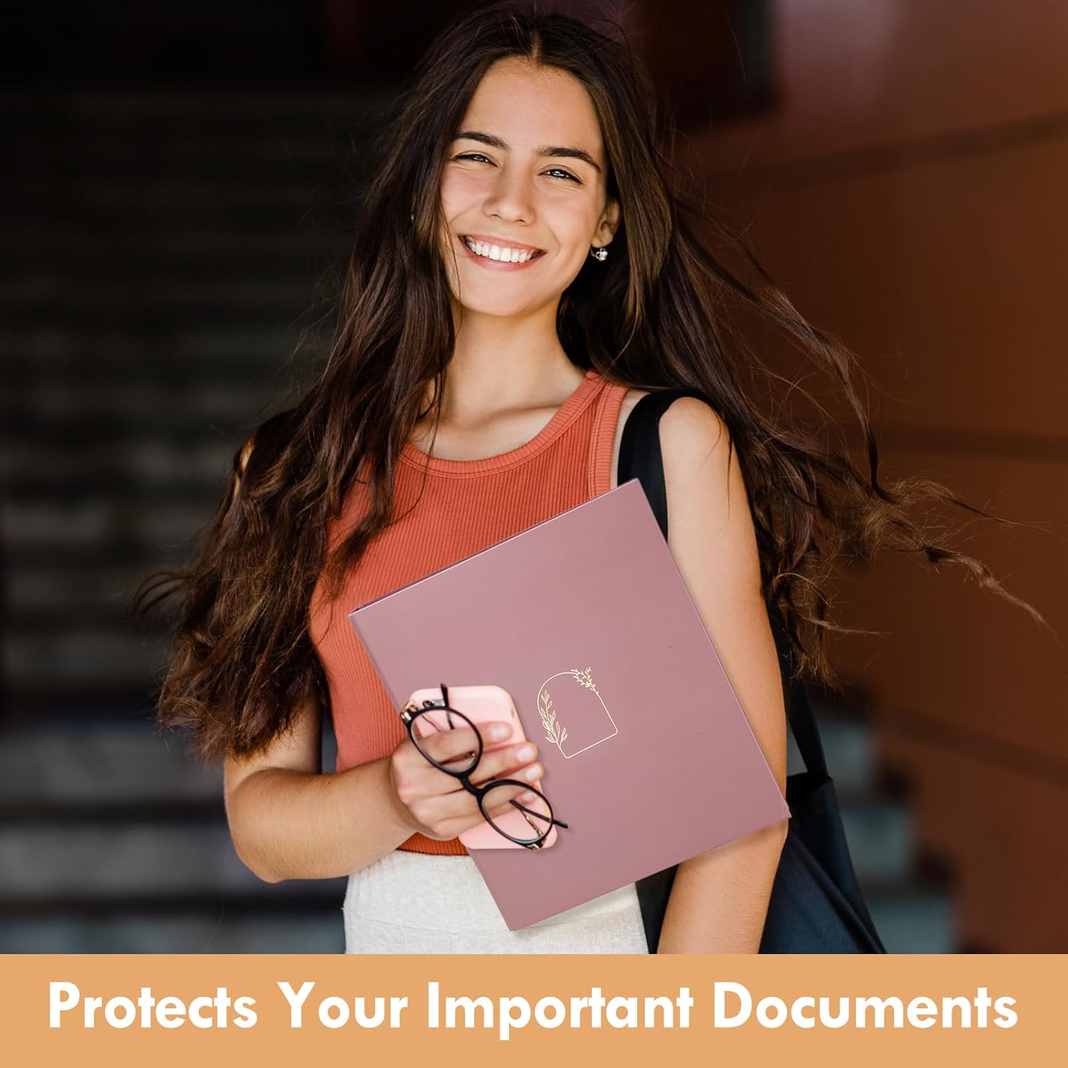 4 Pcs Aesthetic 3 Ring Binder Sturdy 1 Inch Cute Binder Fits 11" x 8.5" Letter Sized Paper for Women Men School Office Home Supplies Work Organize Paperwork, 4 Colors(Morandi) - Image 5