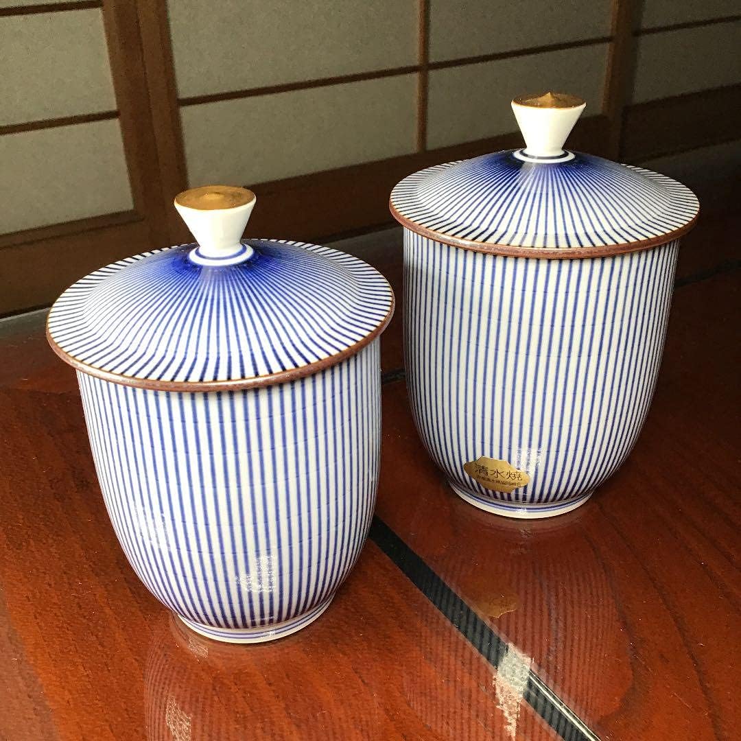 市川雷蔵 蓋付き夫婦湯呑茶碗 清水焼 雷蔵 グッズ Amazon.co.jp: 市川