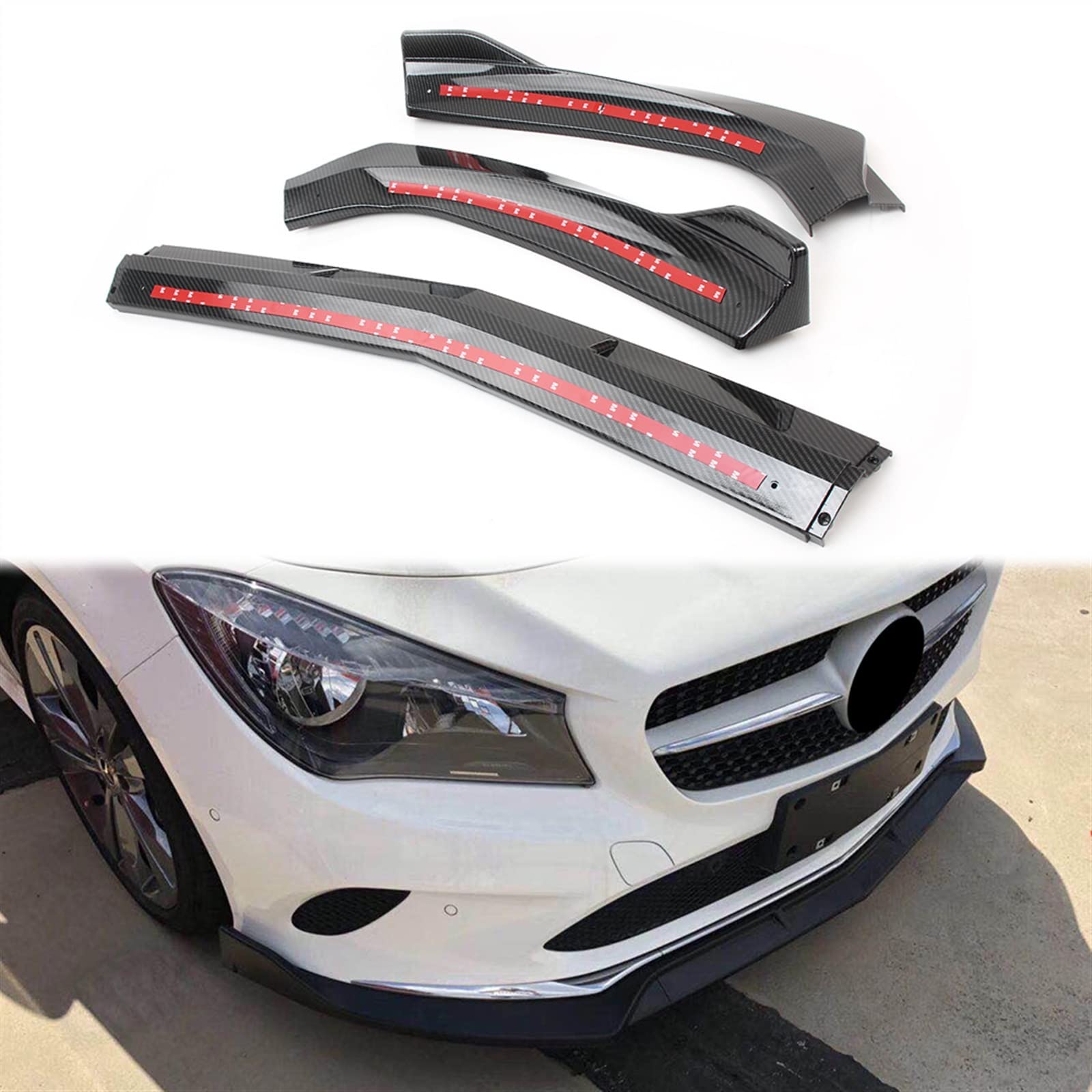 Lèvre de pare-chocs Mercedes CLA W117 pour un meilleur appui
