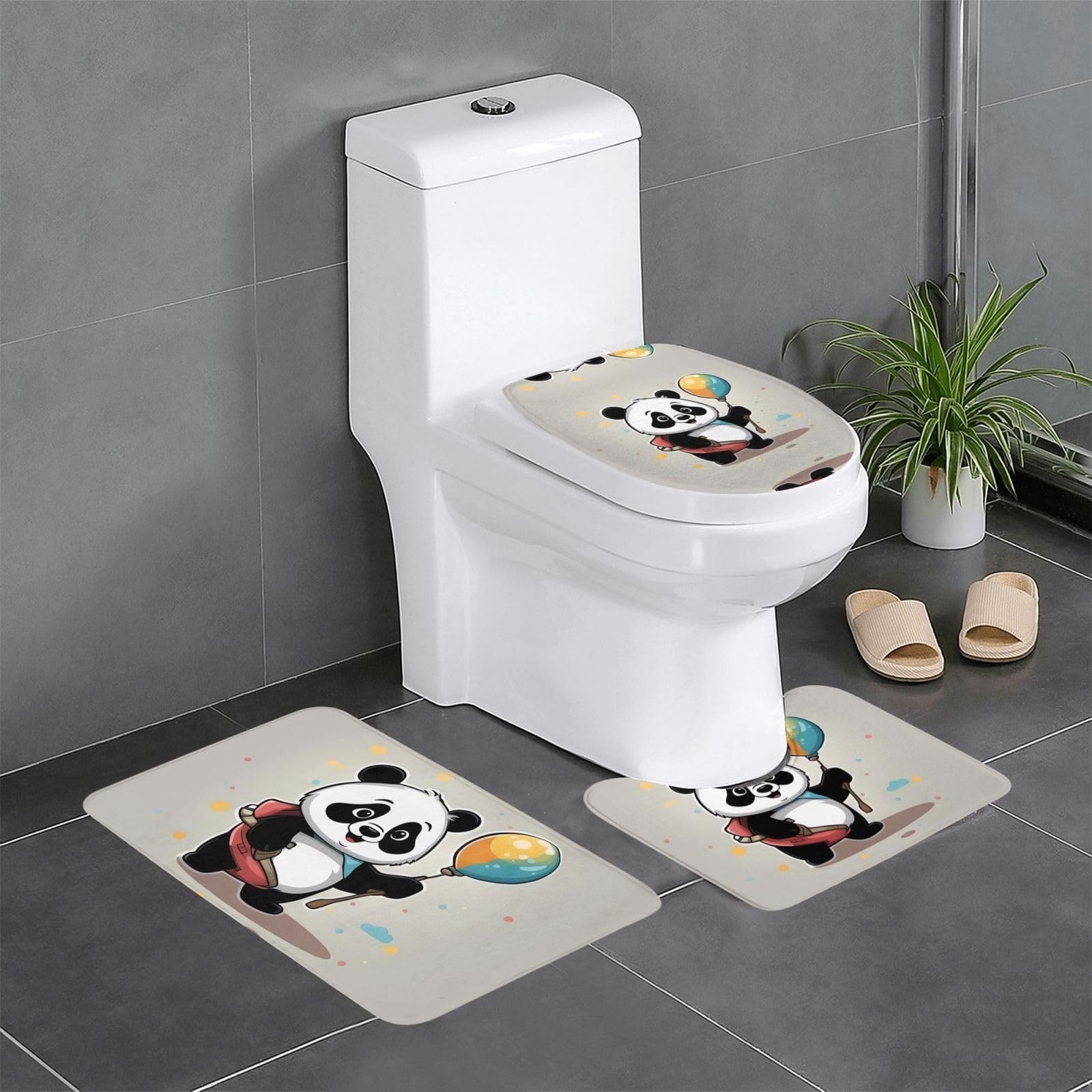 Tapis de salle de bain antidérapants 61x40,6 cm tapis rectangulaire en U et O WHJSHOP