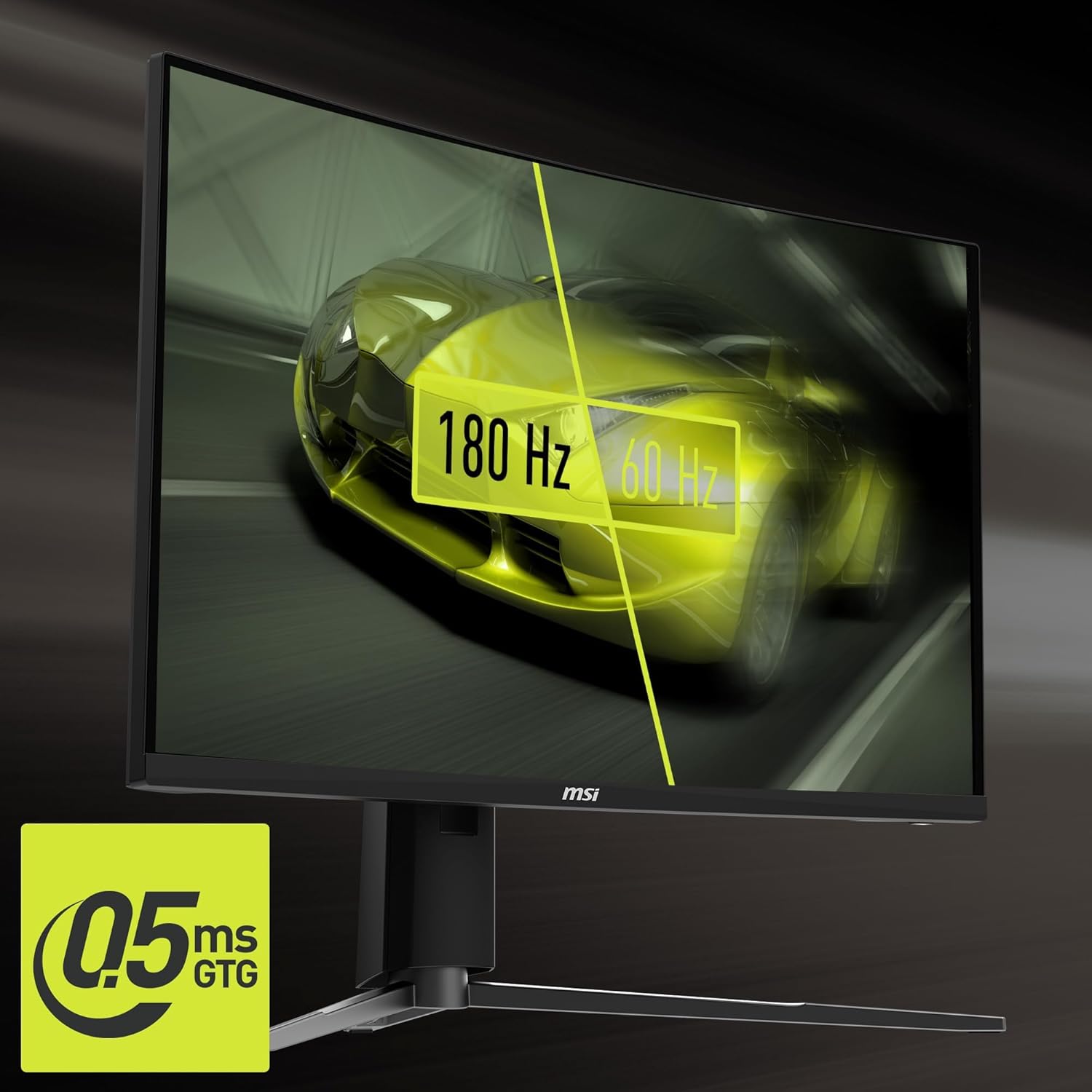 msi MAG 27CQ6PF 27-inch IPS 2560 x 1440 (QHD) Computer Monitor, 180Hz, Adaptive-Sync, HDMI, Display Port, VGA Port, VESA Mountable, Tilt, Height Adjustable, Speaker, 0.5ms, Black