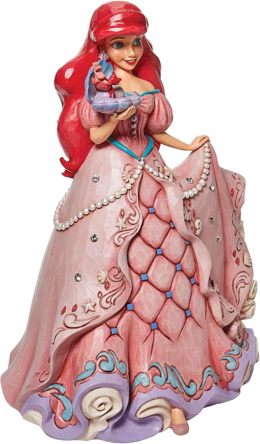 Enesco Jim Shore Disney Traditions The Little Mermaid Enchanted Princess Ariel Deluxe Figurine, 15.75 Inch, Multicolor