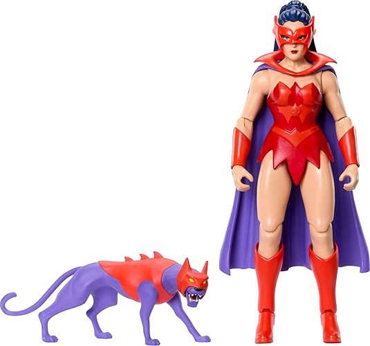 ​Masters of The Universe Origins Action Figure Catra Cartoon Collection, 5.5-inch 1980s TV Heroine, Princess of Power Detailed Design & Cat Accessory