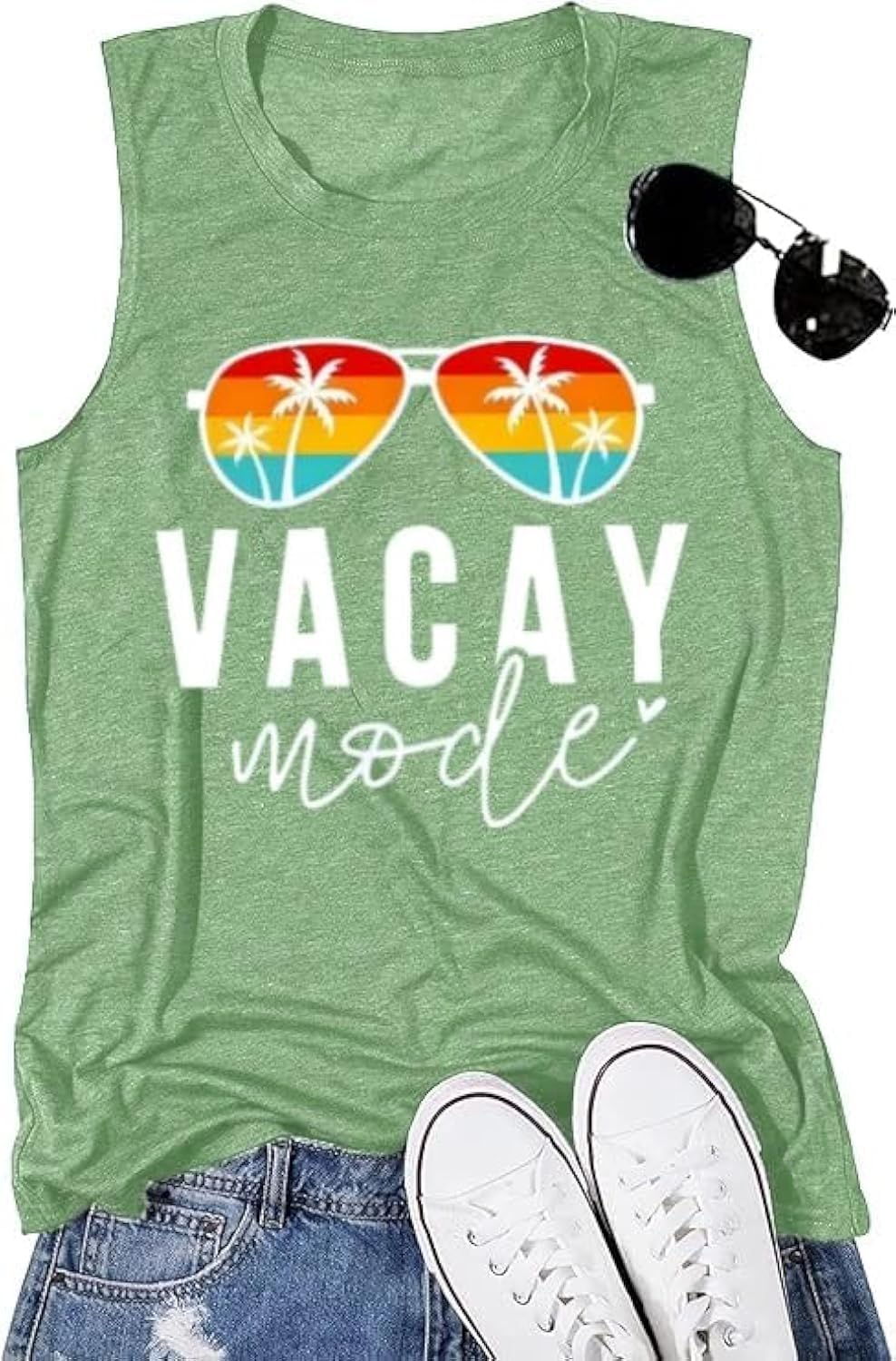 Vacay Mode T Shirts for Women Summer Beach Hawaii Vacation Short Sleeve Tops Holiday Cruise Getaway T Shirts
