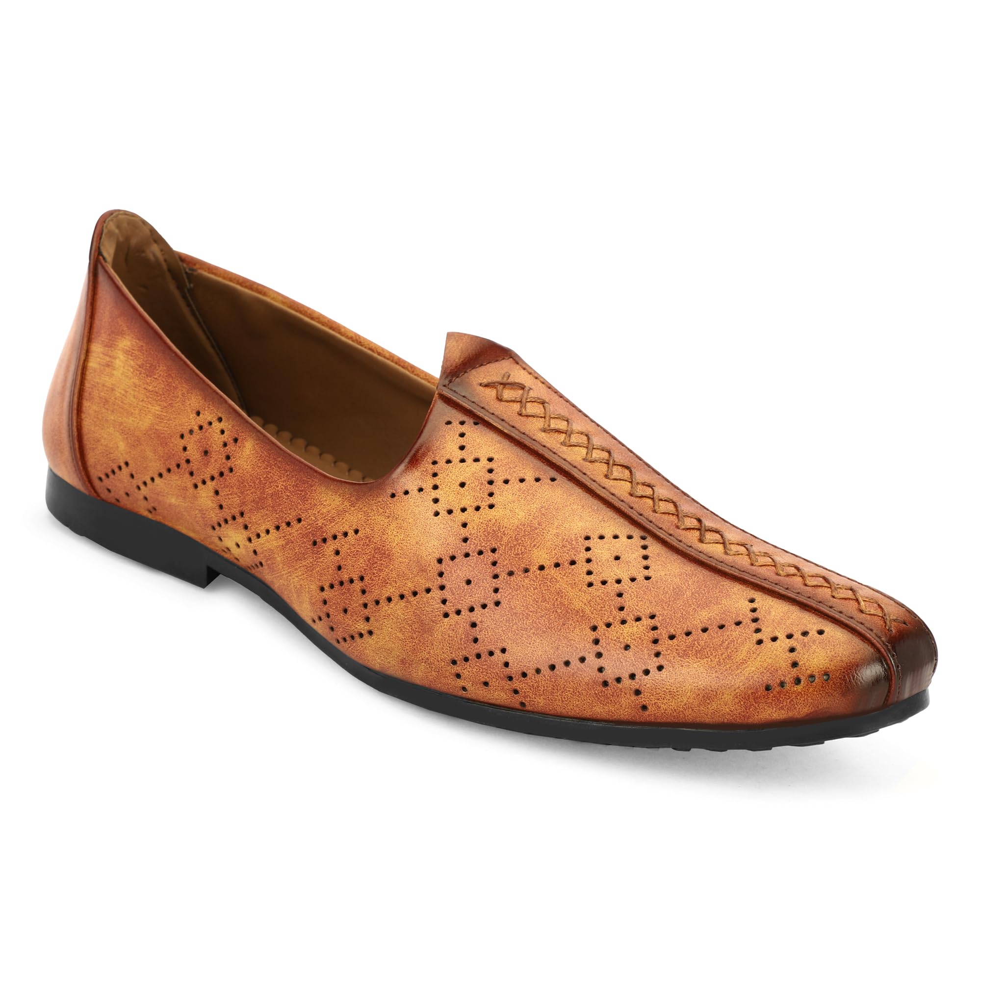 bestows Men’s Stylish Brown Loafers Shoes | Slip-On Casual Formal Shoes for Men | Lightweight Designer Office Footwear-picture-26