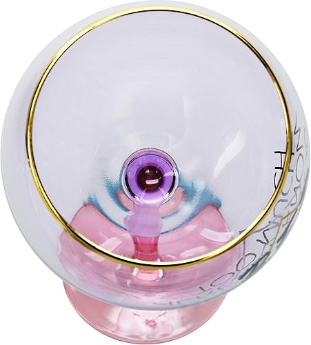 Miniatura 4 de B.F.F. Because You Already Know Too Much - Copa de vino con tallo único color morado degradado y dorado de 11 onzas