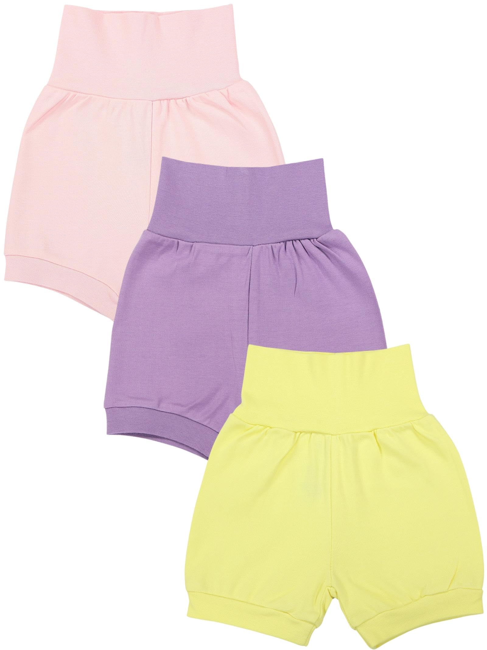 Shorts bébé pour filles pack de 3 vêtements en coton stretch - 7