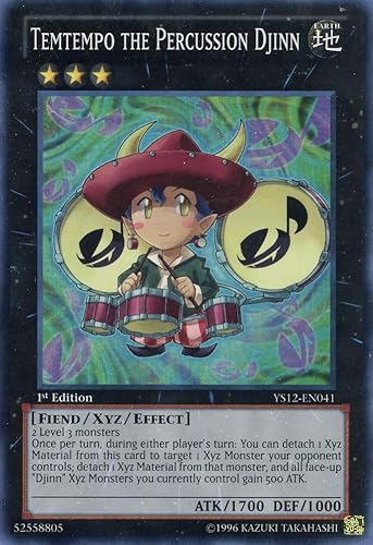 Yu-Gi-Oh! - Temtempo The Percussion Djinn (YS12-EN041) - Baraja de inicio Sinfonía XYZ - 1 Edición - Super Rare