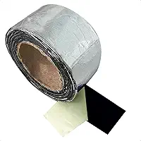 Fita Aluminizada Autoadesiva 5cm x 10m Manta Asfáltica Multiuso para Vedação Telhado Rufos Dutos Ar Condicionado Claraboia Reparos Rápidos e Duráveis