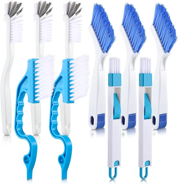 10 Pieces Cleaning Brush Small Scrub Brush, Window Door
