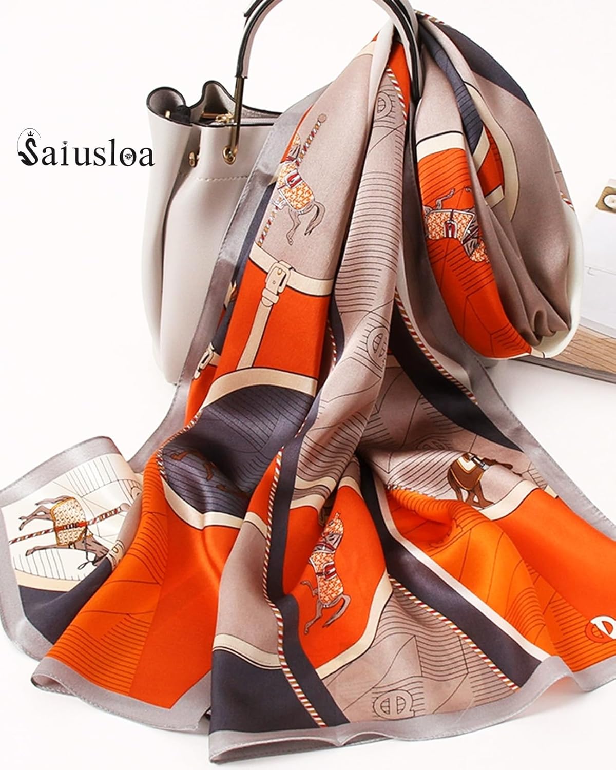 Dress Scarves Shawl Wraps Long Silky Scarf for Women Dressy Fashion Lightweight for Decorative Formal Evening Gowns - Image 3