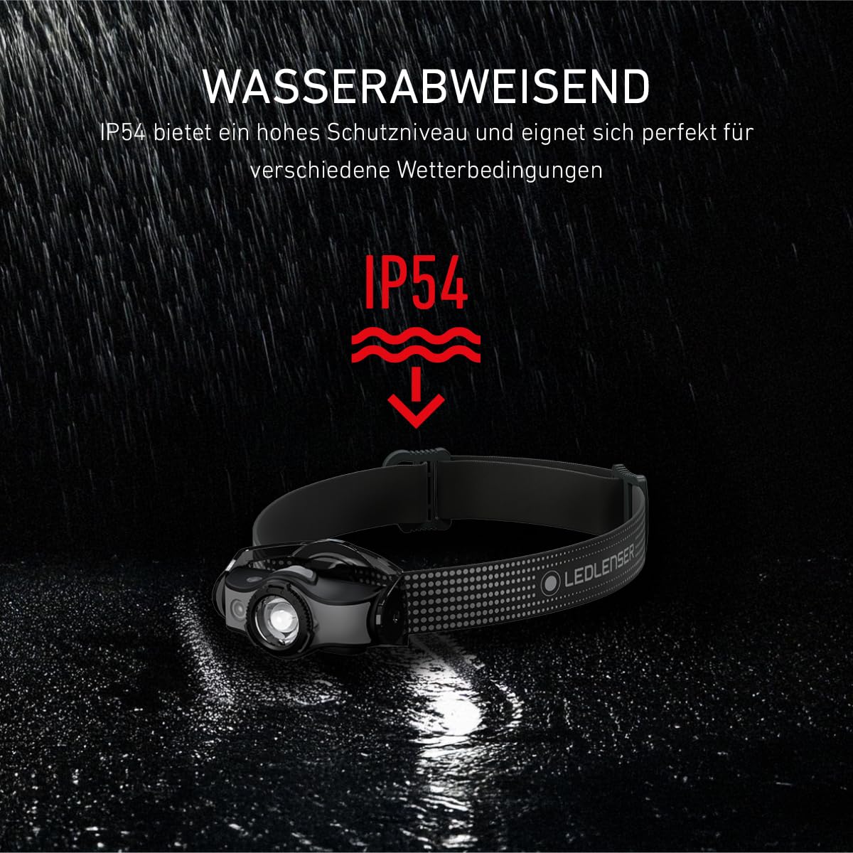 Ledlenser MH5 LED Stirn- und Handlampe in Einem, Outdoor, Akku- oder Batteriebetrieb möglich, 400 Lumen, Rotlichtfunktion, inkl. Akku