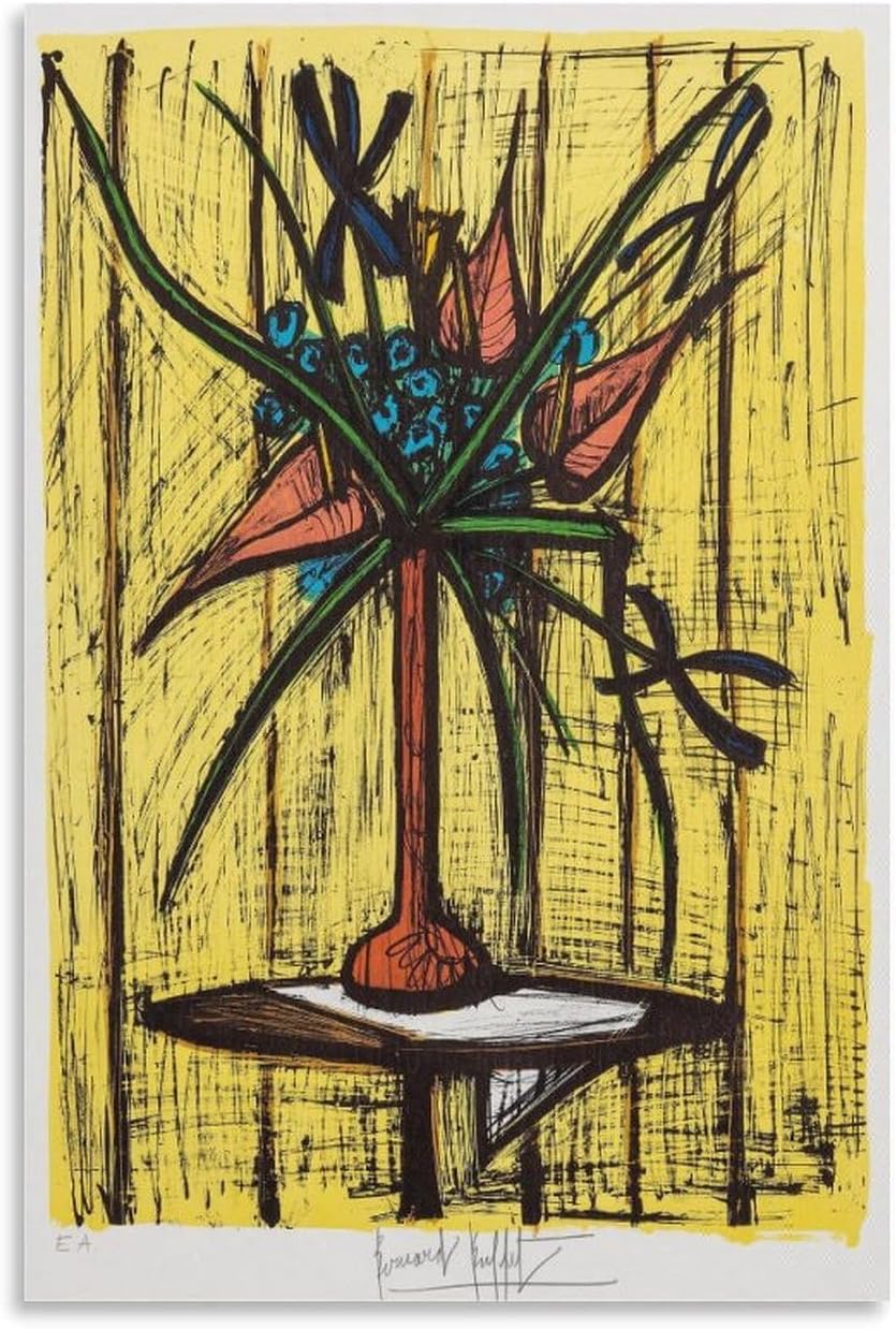 ベルナール・ビュッフェ ポスター BERNARD BUFFET ベルナール ビュッフェ 1986年 個展 リトグラフ