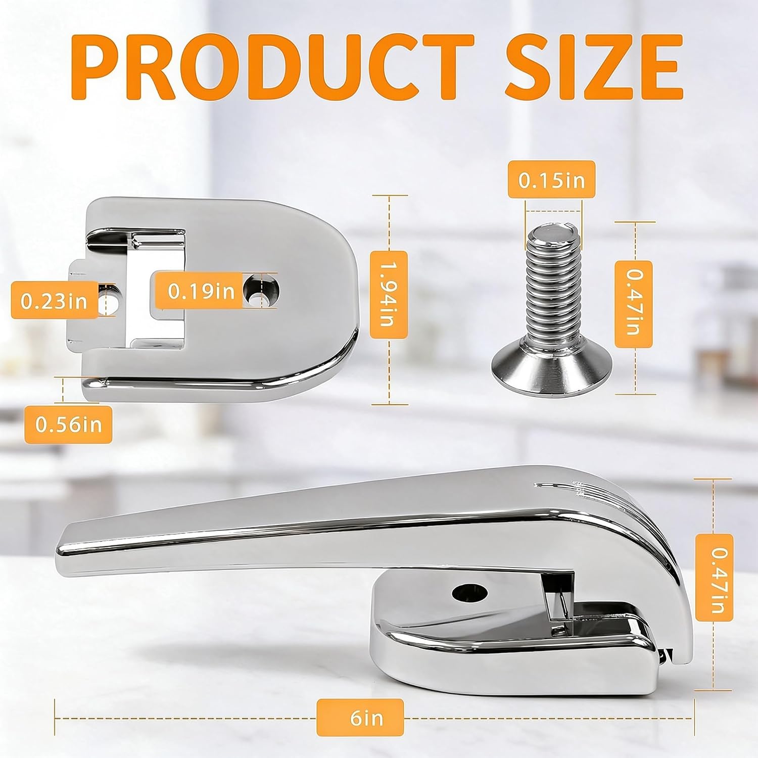 MSNMR 2-Pack Refrigerator Door Handle EFR751 for Frigidaire - Replacement