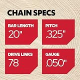 Oregon Łańcuch 50.8 cm HD Full Chisel Cutting Chain H78