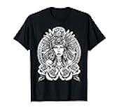 Aztec Princess Woman Chicano Mexican Aztec Calendar T-Shirt