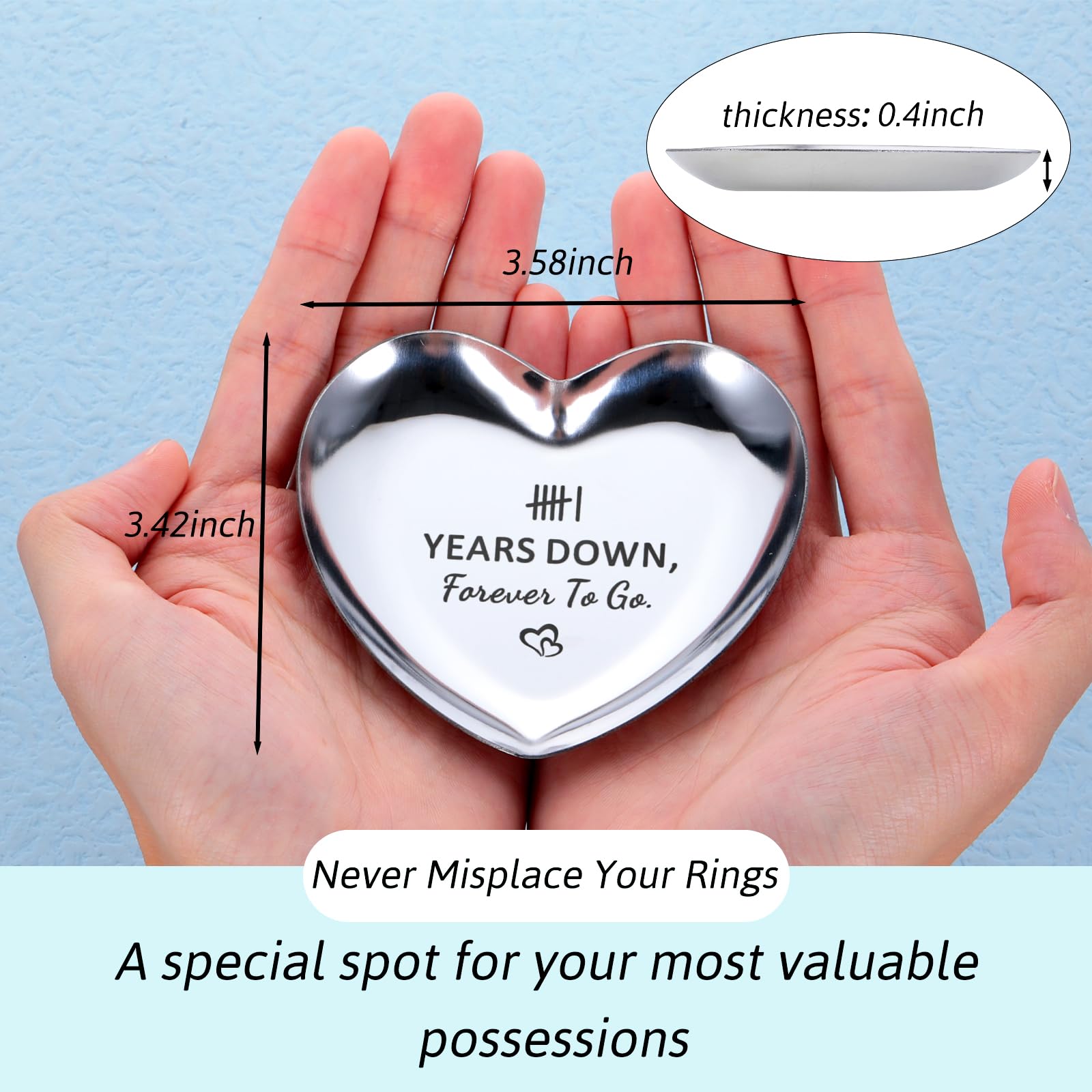 Cadeau En Fer Pour 6e Anniversaire De Mariage Pour Elle, Lui, 6 Ans De Mariage, Cadeau De Saint-Valentin Pour Femme, Couple