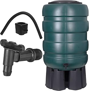250L Water Butt XL with Stand & Tap Garden Waterbutt Barrel Rain Water Collector