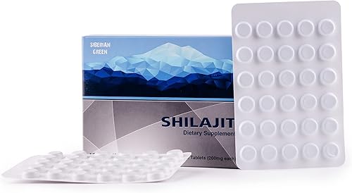 Miniatura 5 de Shilajit natural en tabletas, 2 paquetes de 60 tabletas (total 120 tabletas) etiqueta Golden Shilajit