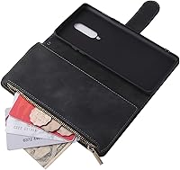 Vista 3 de Asuwish Compatible con OnePlus 8 OnePlus8 5G UW Tmobile funda de vidrio templado protector de pantalla y tapa tapa titular de la tarjeta Fundas