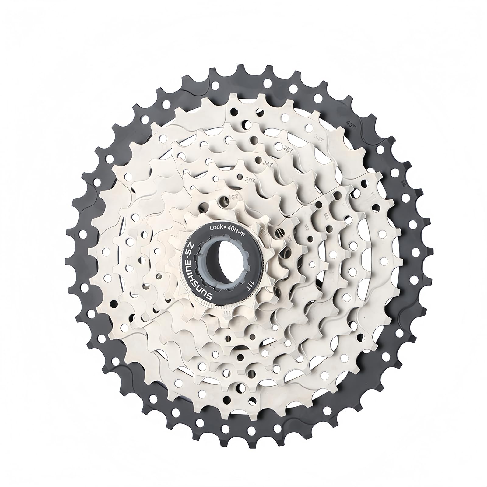 8/9/10/11/12 Speed Bike Freewheel, Lightweight Bike Cassette Sprocket, 11-32/36/40/42/46/50T Bicycle Cassette Freewheel for Mountain Bikes MTB (8 Speed, 11-40T)